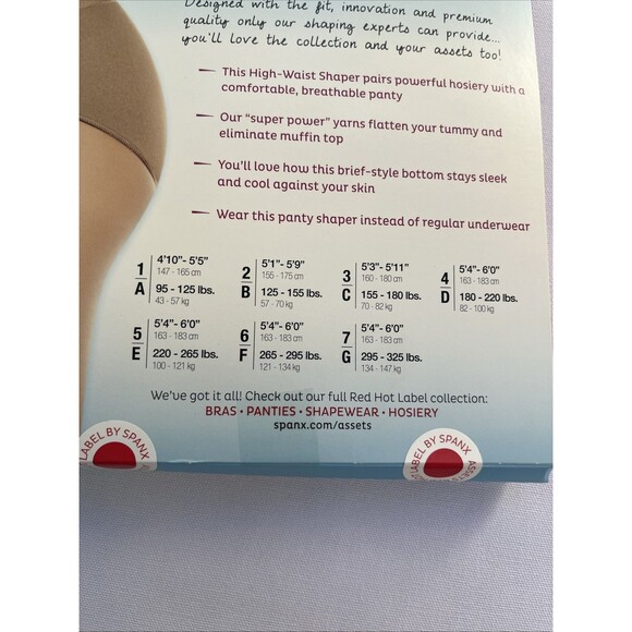 SPANX Assets Red Hot Label High Waist Panty Nude Firm Control Plus Size Shaper - Picture 5 of 5